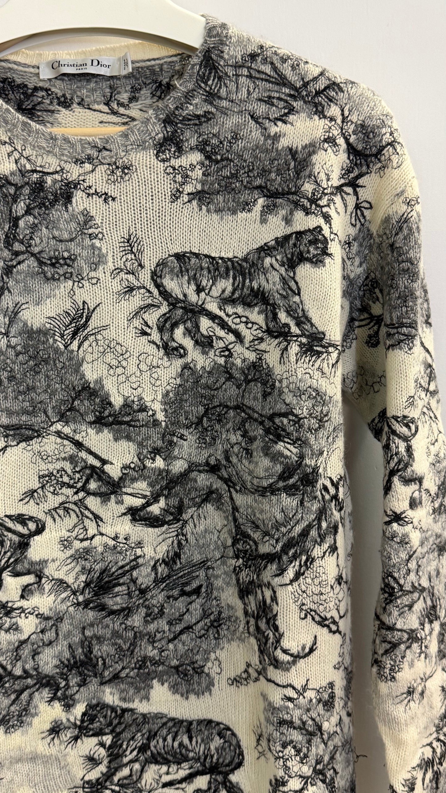Christian Dior Paris Toile de Jouy Sauvage Knit Sweater
