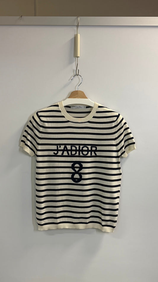 Christian Dior Paris 'J'ADIOR 8' Marinière Striped Knit Top