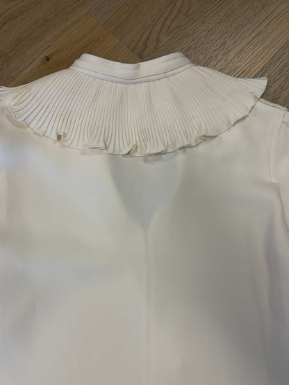 Hermès Ruffle Collar Blouse