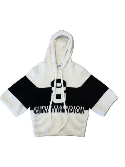 Dior Logo Knit Hooded Sweater&nbsp;