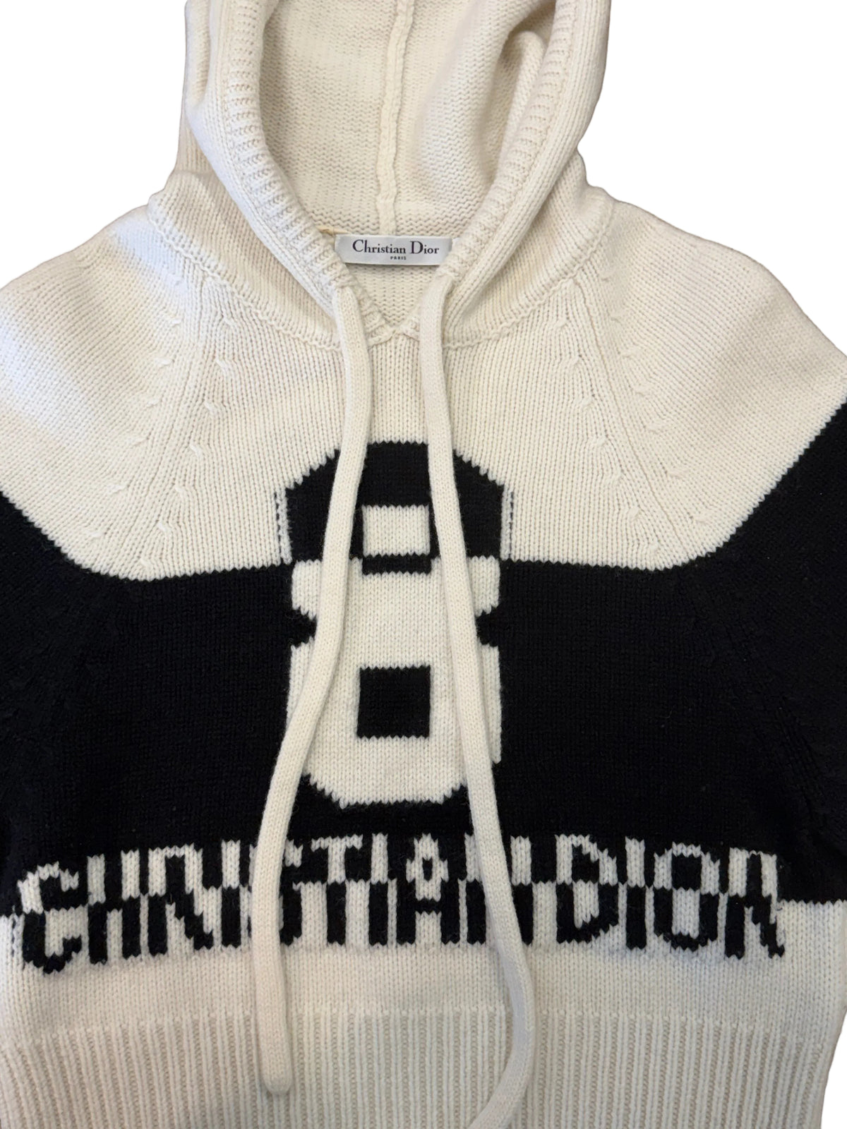 Dior Logo Knit Hooded Sweater&nbsp;