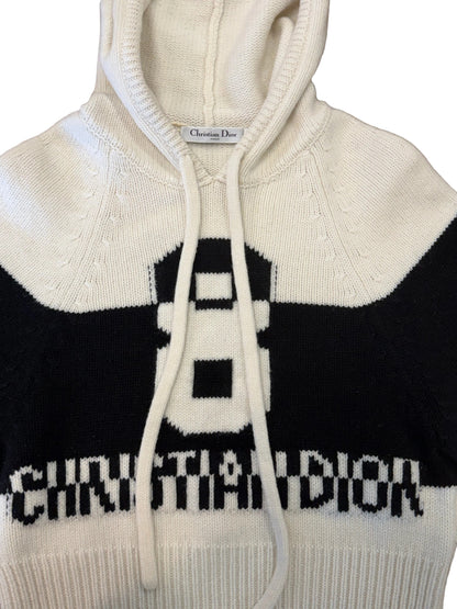 Dior Logo Knit Hooded Sweater&nbsp;