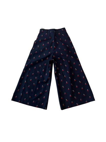 Gucci GG Cherry Print Wide-Leg Culottes