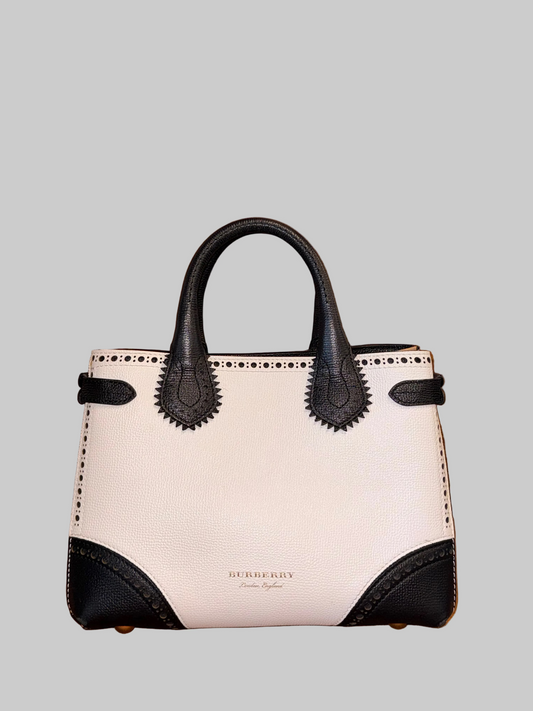 Small Banner Bag in Two Tone