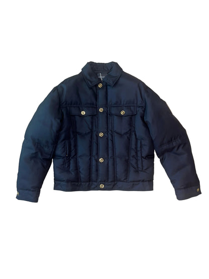 Versace Medusa-Button Padded Trucker Jacket
