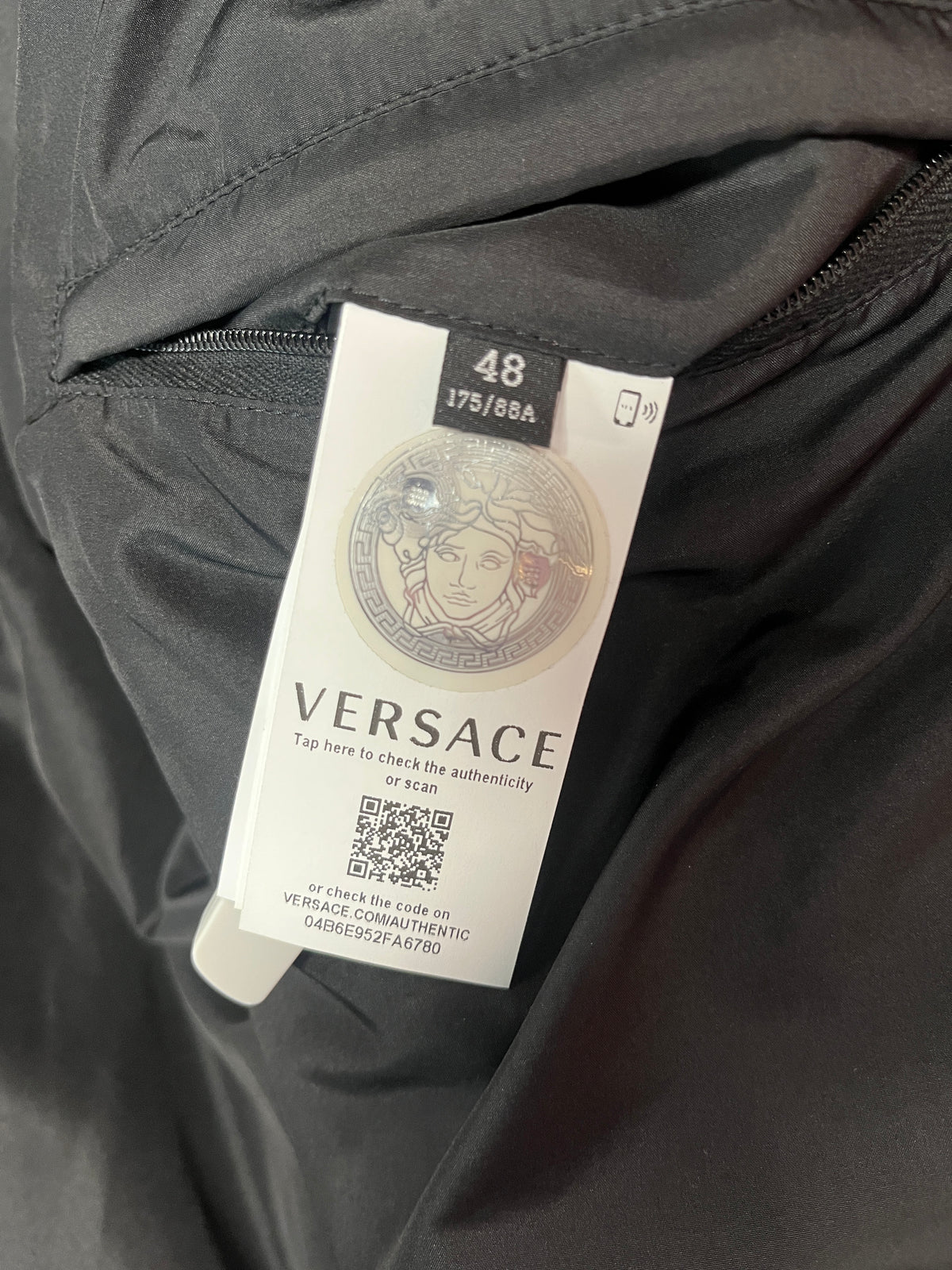 Versace Medusa-Button Padded Trucker Jacket