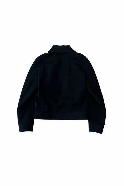 Versace Medusa-Button Cropped Twill Jacket
