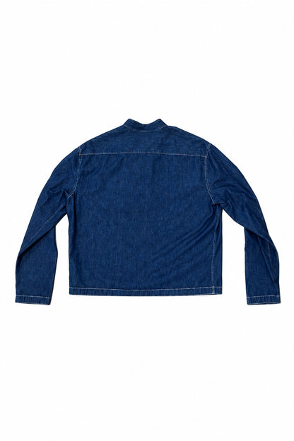Hermès Denim Zip-Front Shirt Jacket