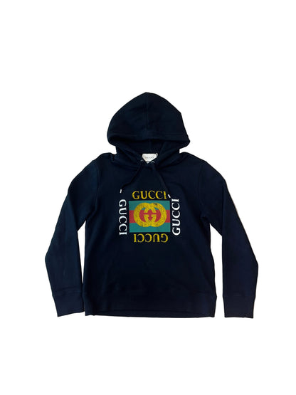 Gucci Vintage Logo Print Hoodie