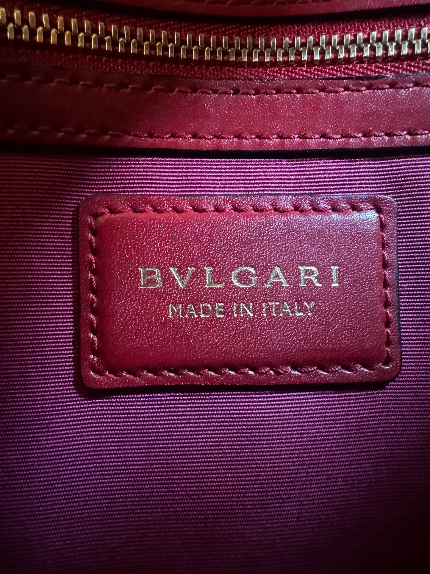 Bvlgari Serpenti Forever Red Calfskin Flap Shoulder Bag
