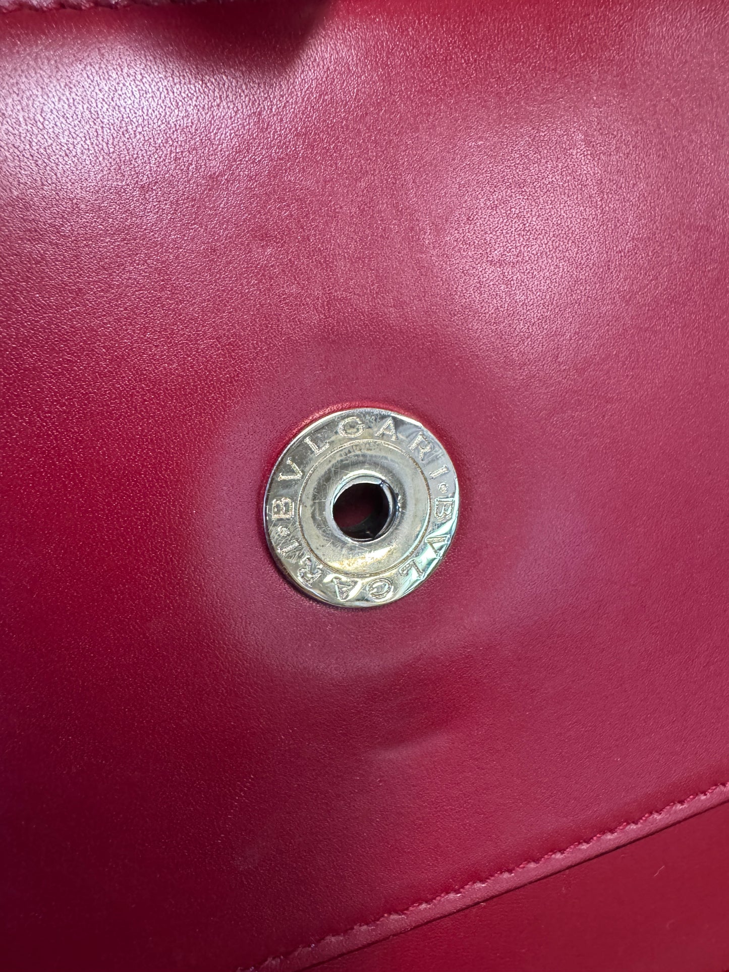 Bvlgari Serpenti Forever Red Calfskin Flap Shoulder Bag