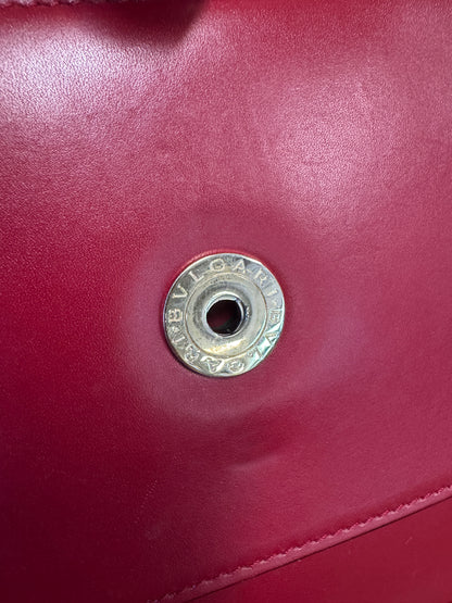 Bvlgari Serpenti Forever Red Calfskin Flap Shoulder Bag