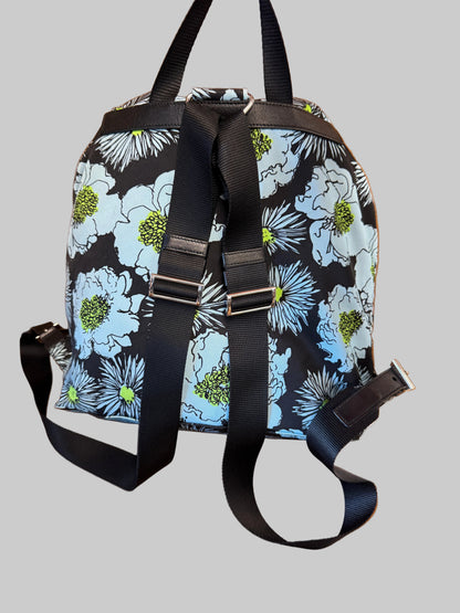 Prada Floral Print Nylon Backpack