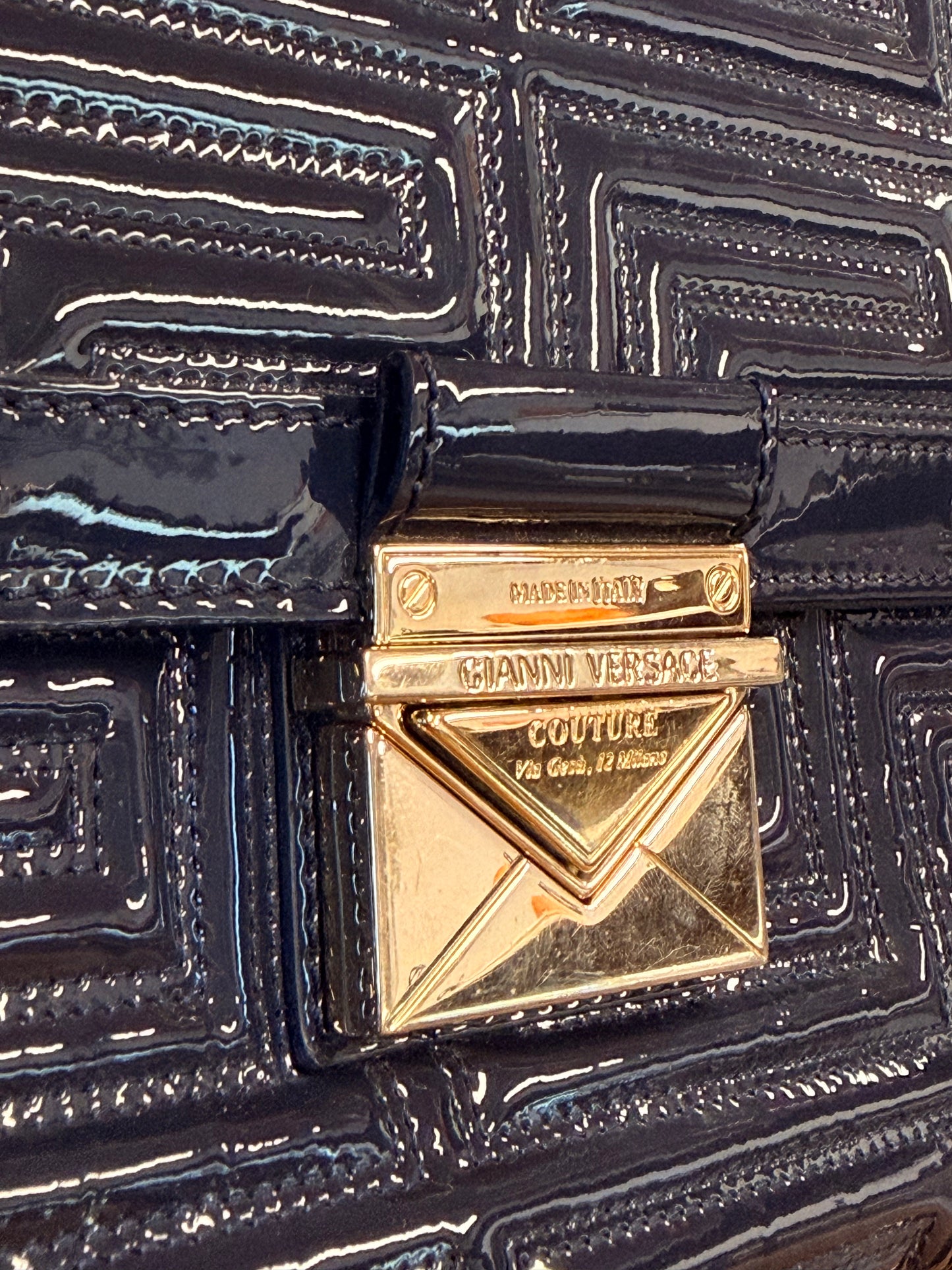 Patent Leather Shoulder Bag