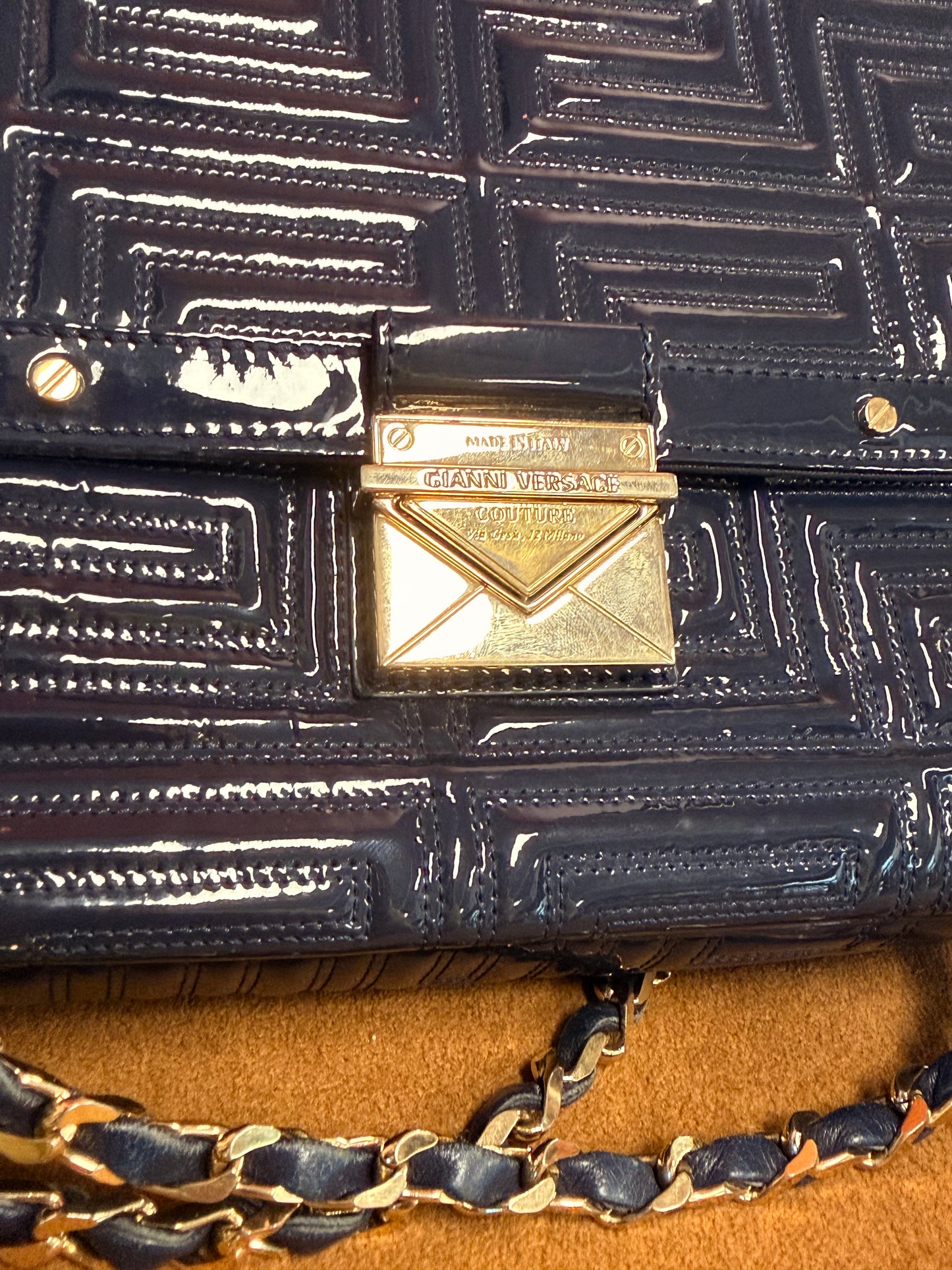 Patent Leather Shoulder Bag