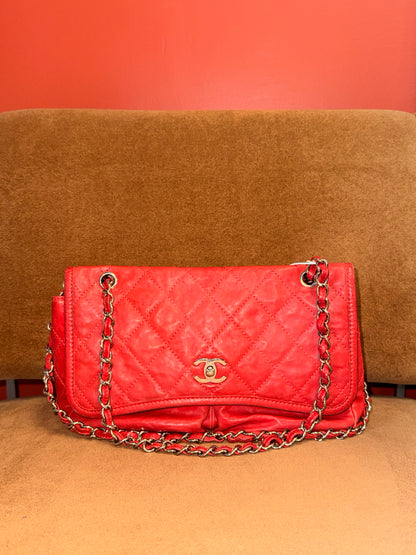 Natural Beauty Flap bag in Red Leather