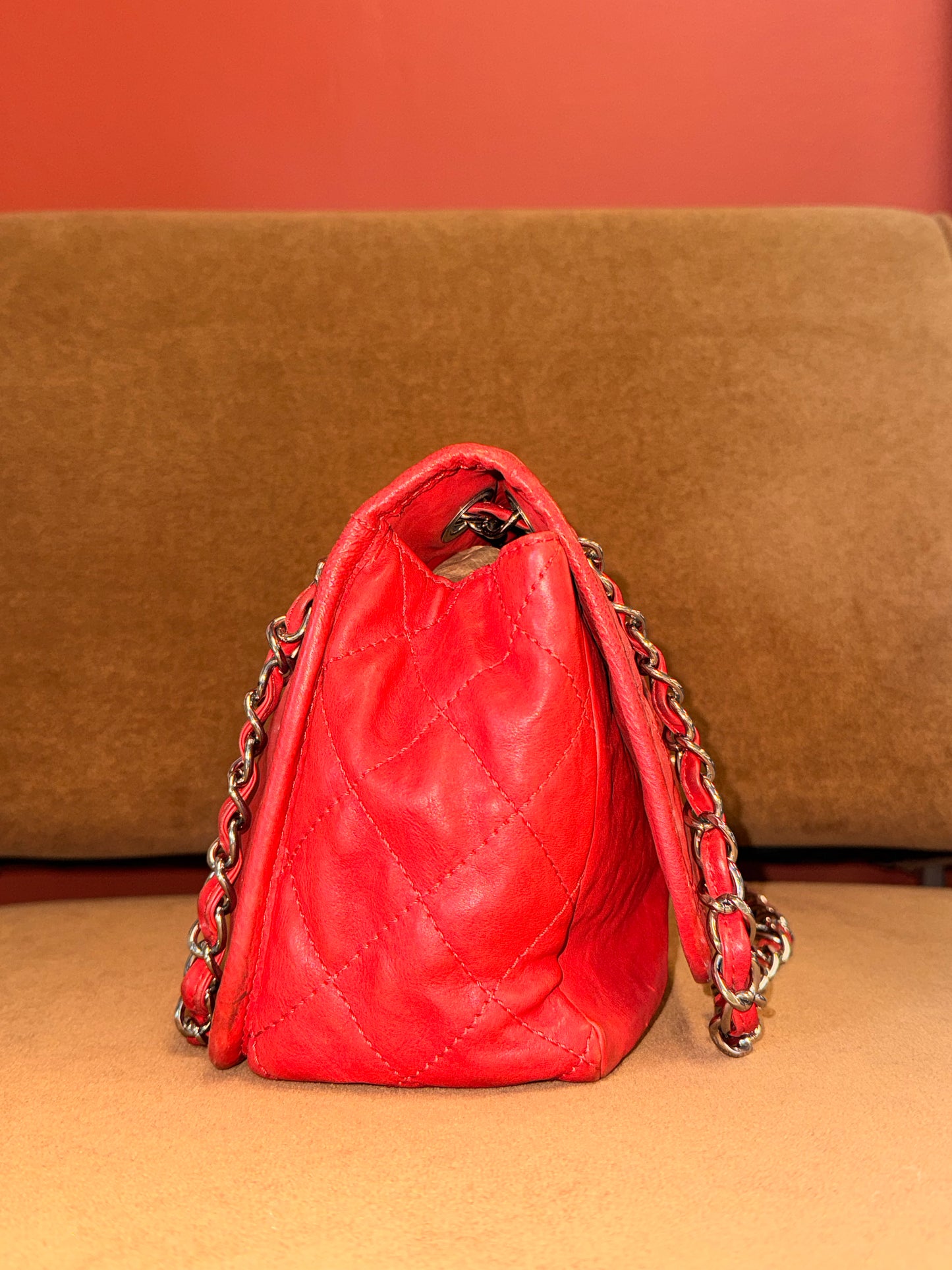 Natural Beauty Flap bag in Red Leather