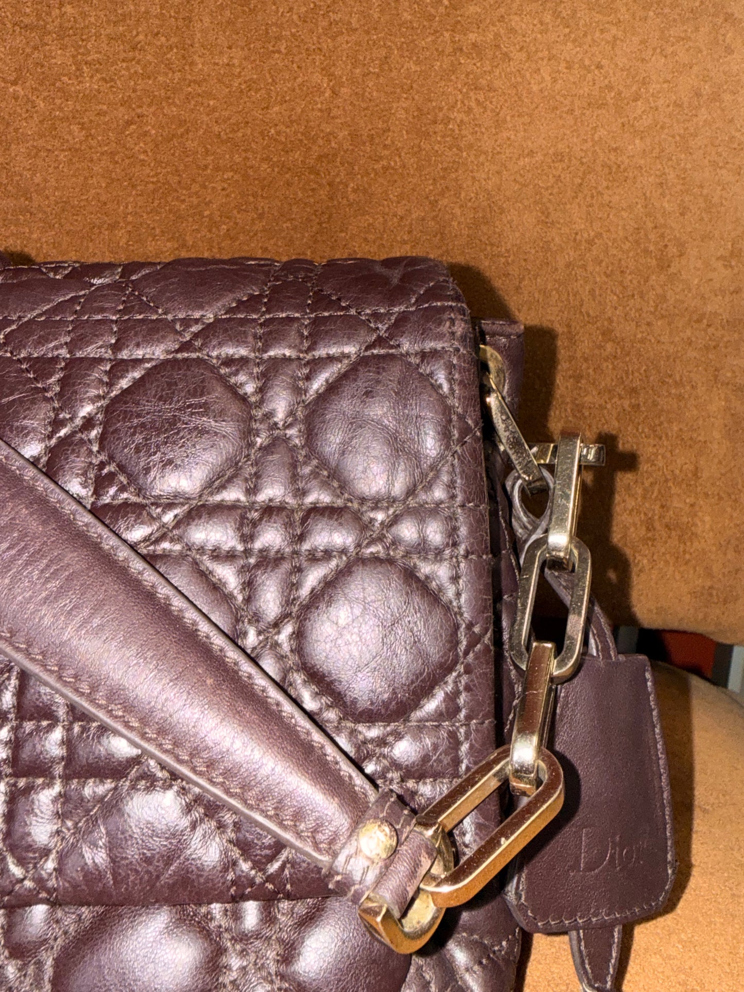 Christian Dior Miss Dior Shoulder Bag in Dark Brown