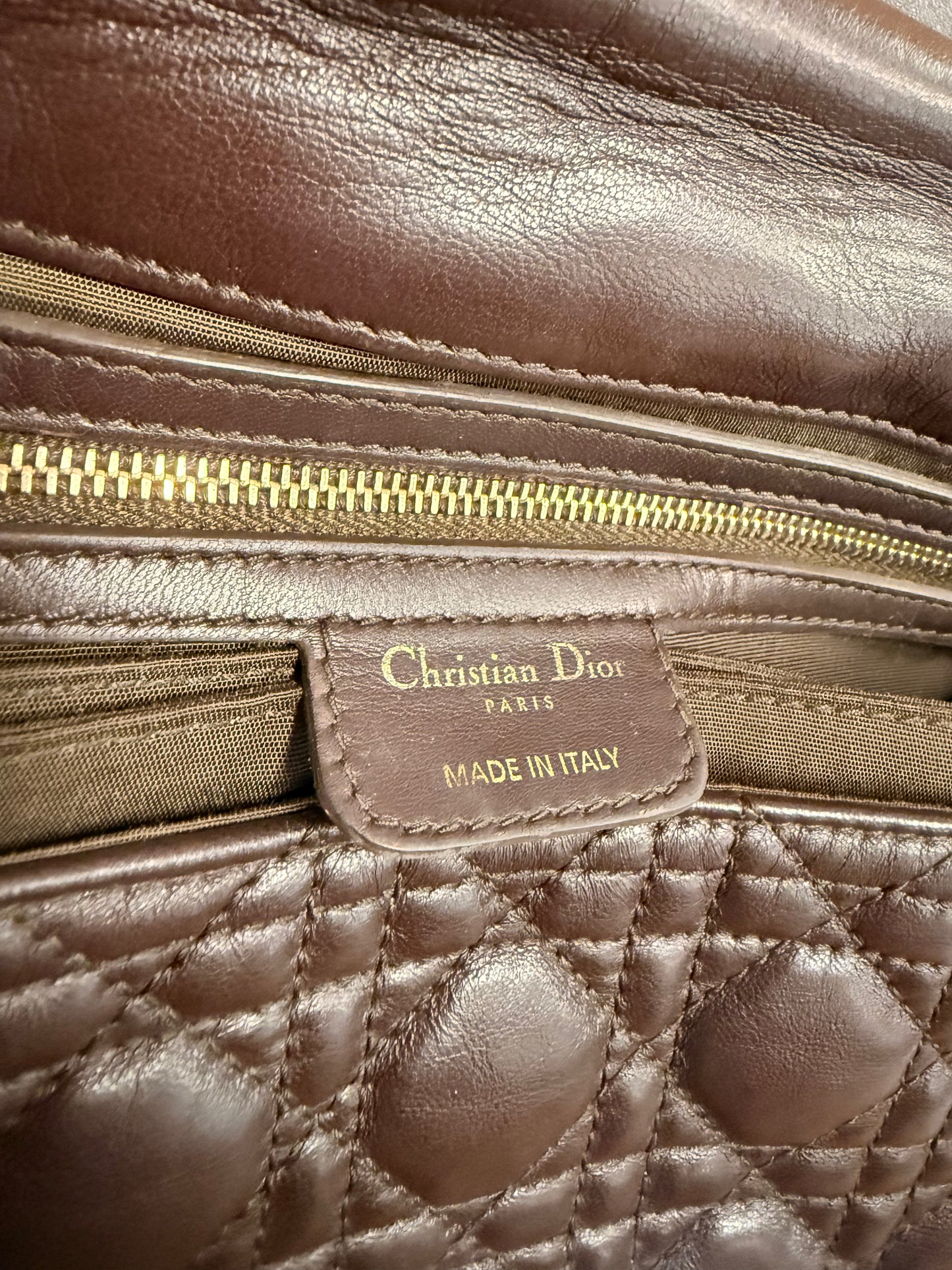 Christian Dior Miss Dior Shoulder Bag in Dark Brown