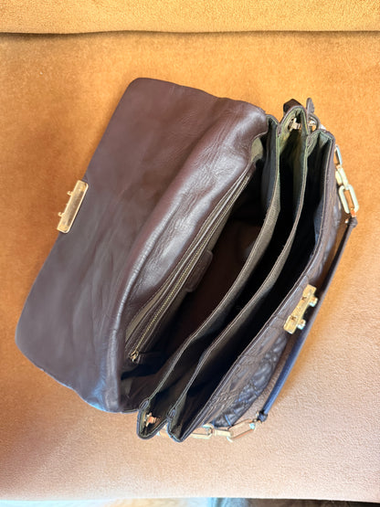 Christian Dior Miss Dior Shoulder Bag in Dark Brown