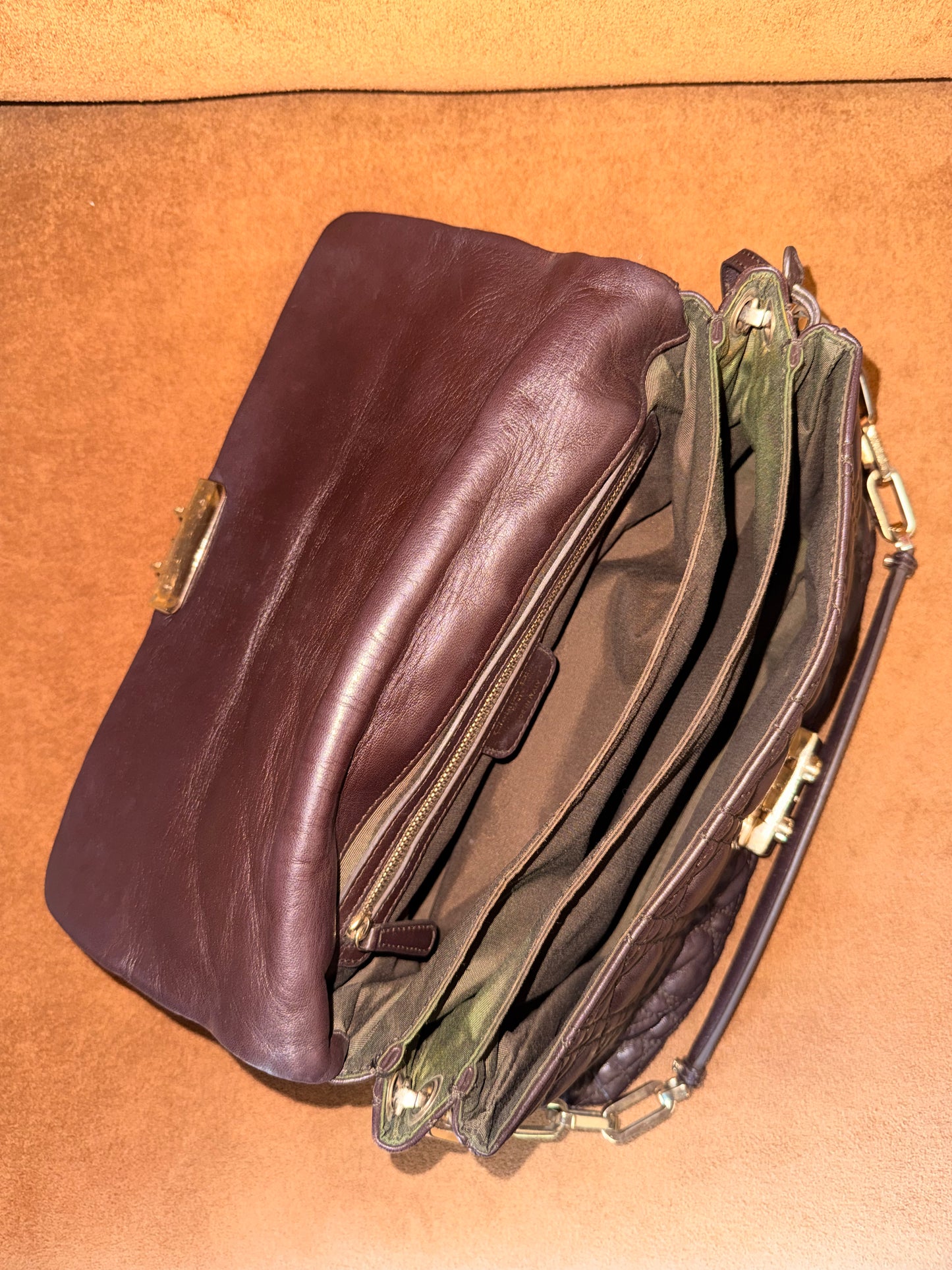 Christian Dior Miss Dior Shoulder Bag in Dark Brown