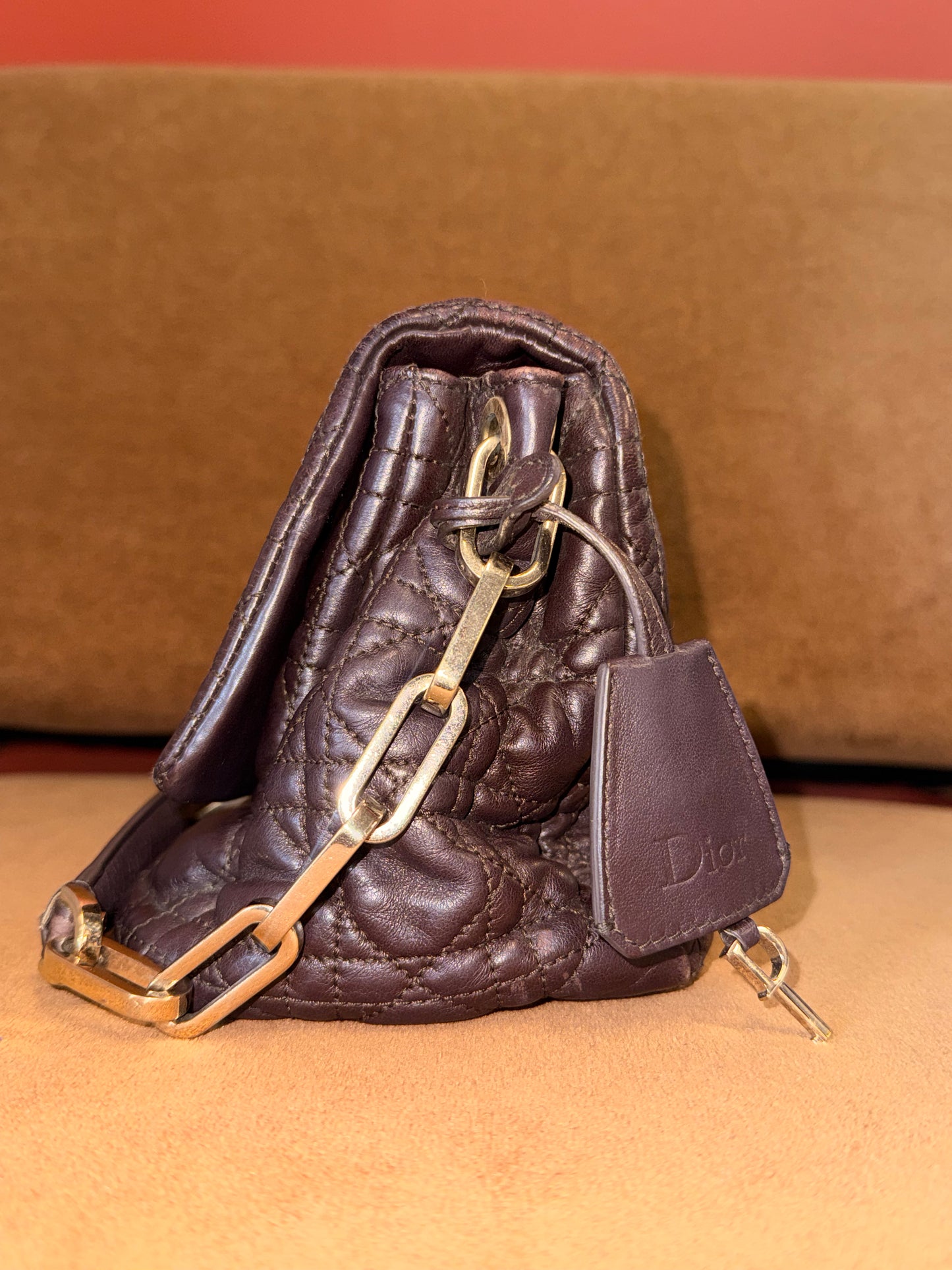 Christian Dior Miss Dior Shoulder Bag in Dark Brown