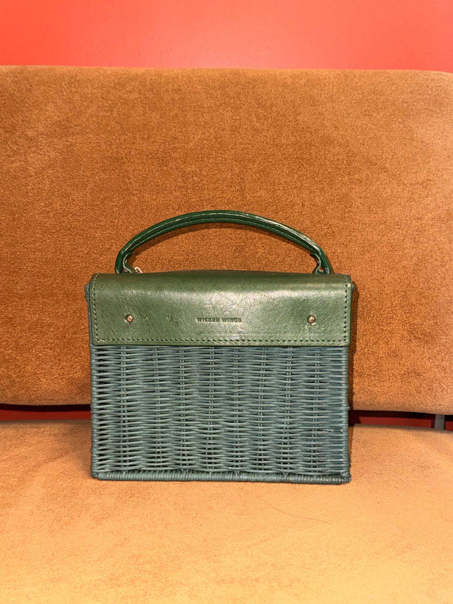 Wicker Wings Rattan Top Handle Bag