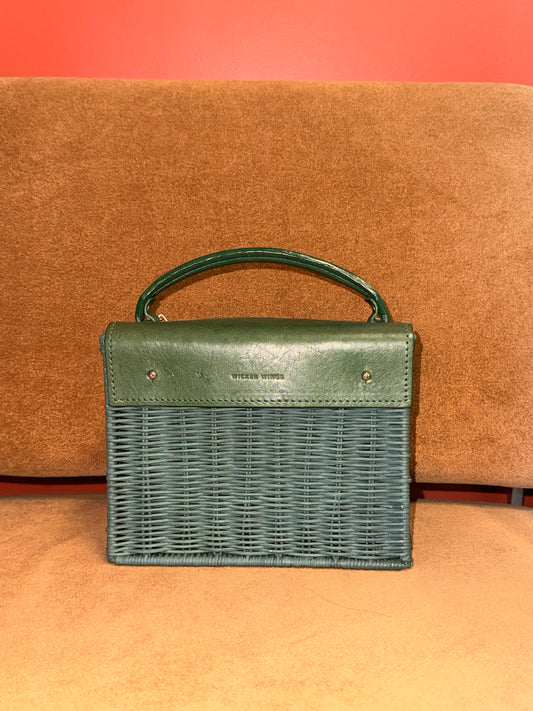Wicker Wings Rattan Top Handle Bag