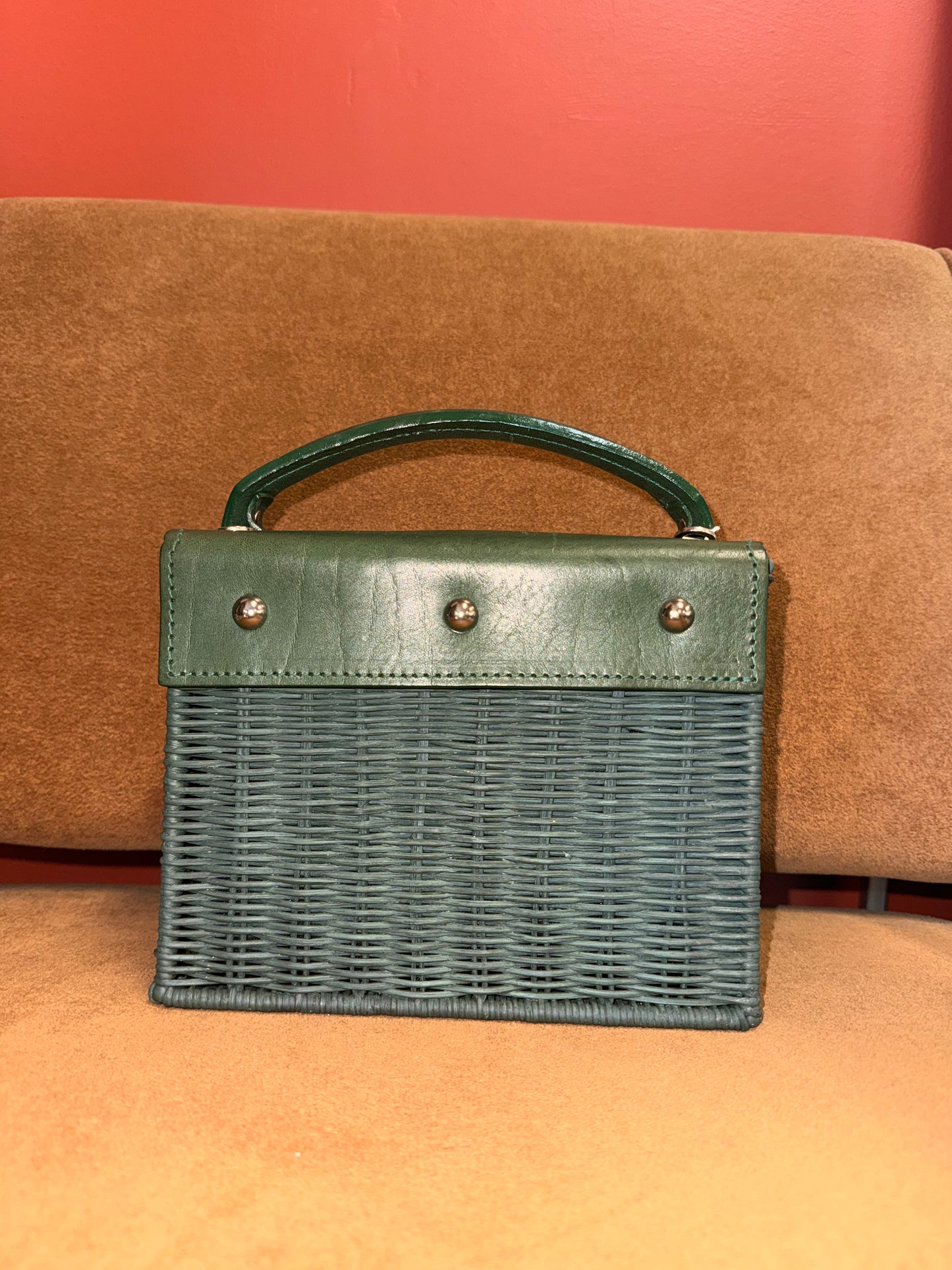 Wicker Wings Rattan Top Handle Bag
