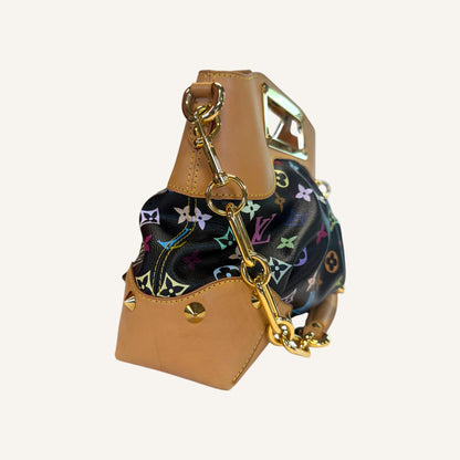 Louis Vuitton Judy MM bag in black Monogram Multicolored canvas