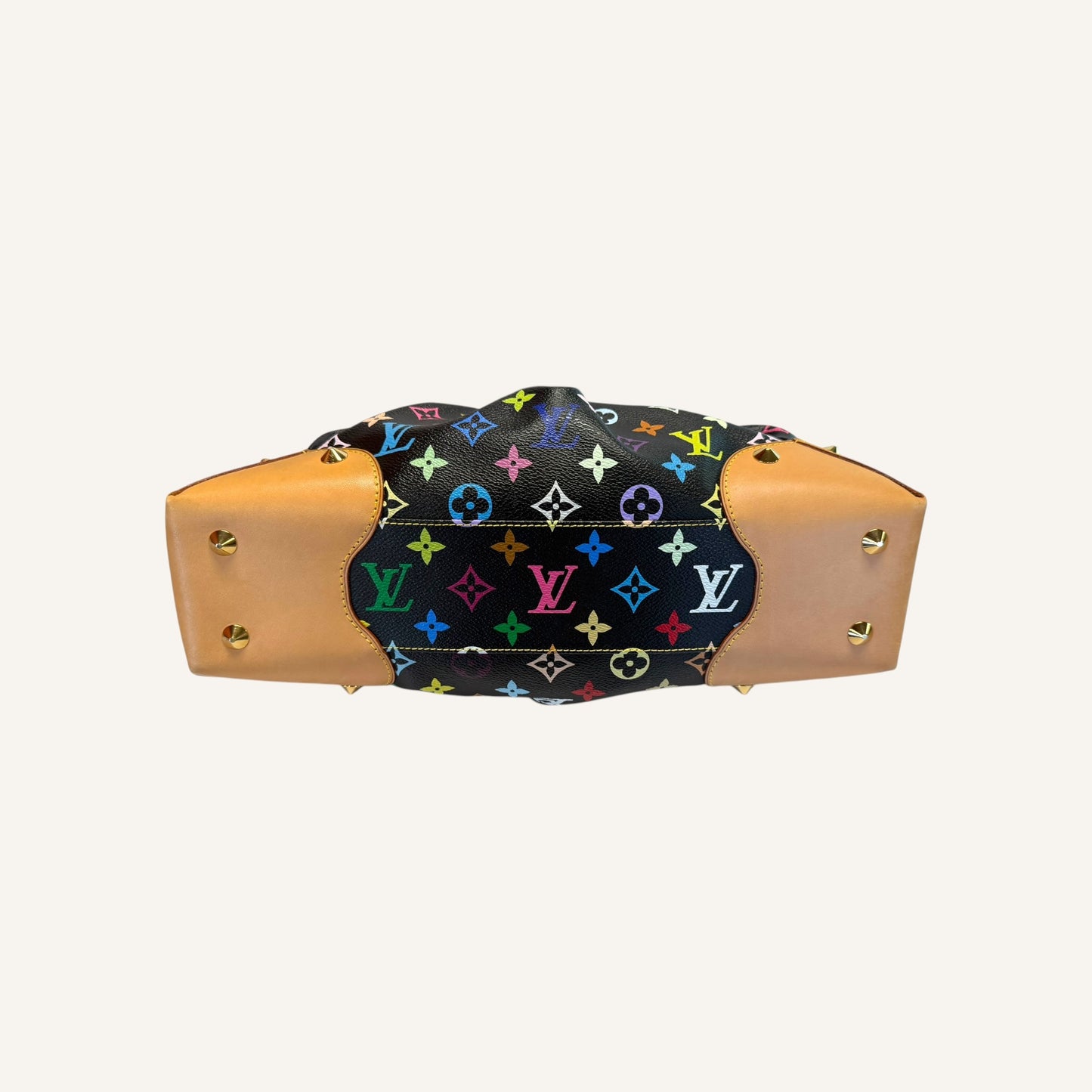 Louis Vuitton Judy MM bag in black Monogram Multicolored canvas