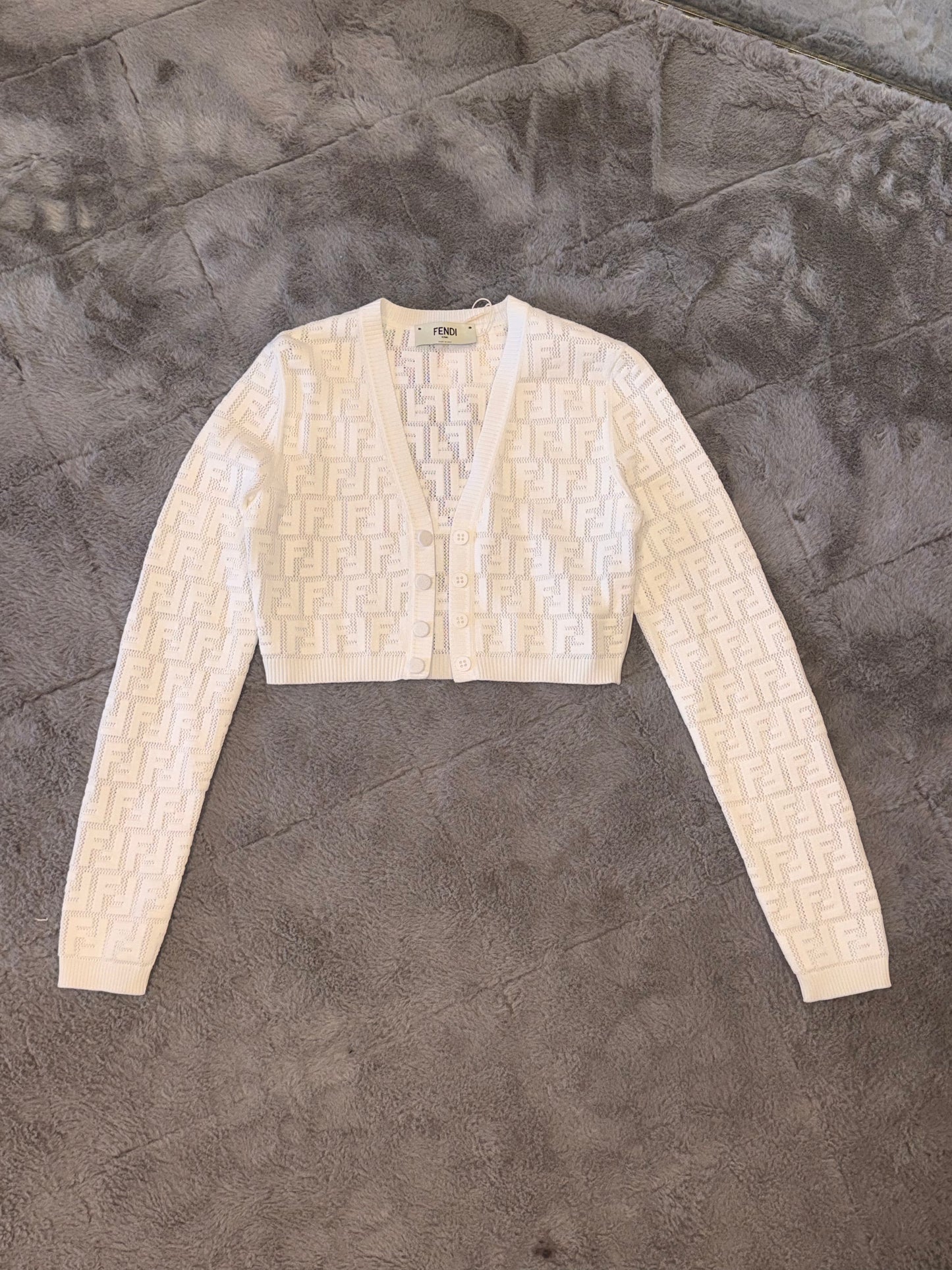 Monogram Sheer Cardigan