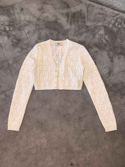 Monogram Sheer Cardigan