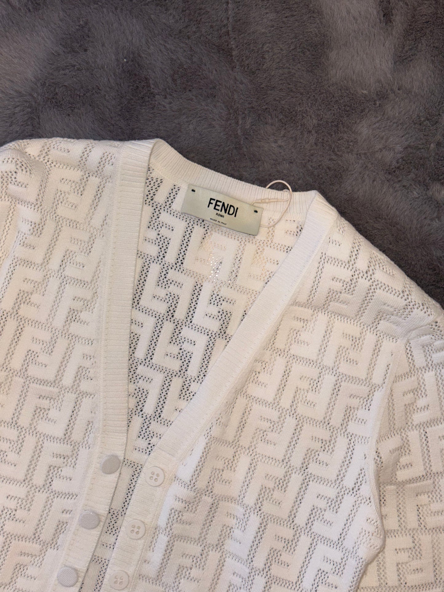 Monogram Sheer Cardigan