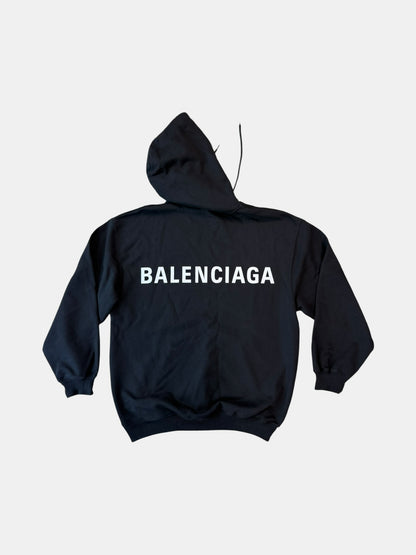 Baleniciaga Back Logo Oversized Hoodie