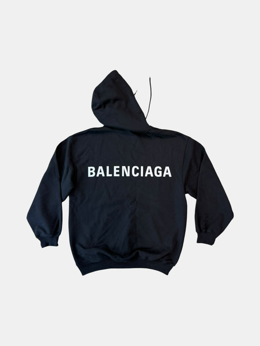 Baleniciaga Back Logo Oversized Hoodie