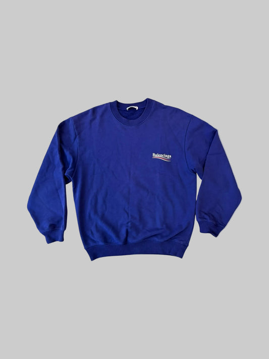 Balenciaga Printed Logo Crewneck Sweater