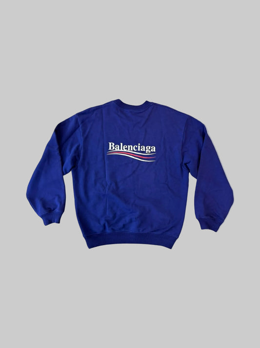 Balenciaga Printed Logo Crewneck Sweater