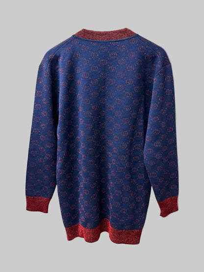 Gucci GG Interlocking Logo Lurex Cardigan