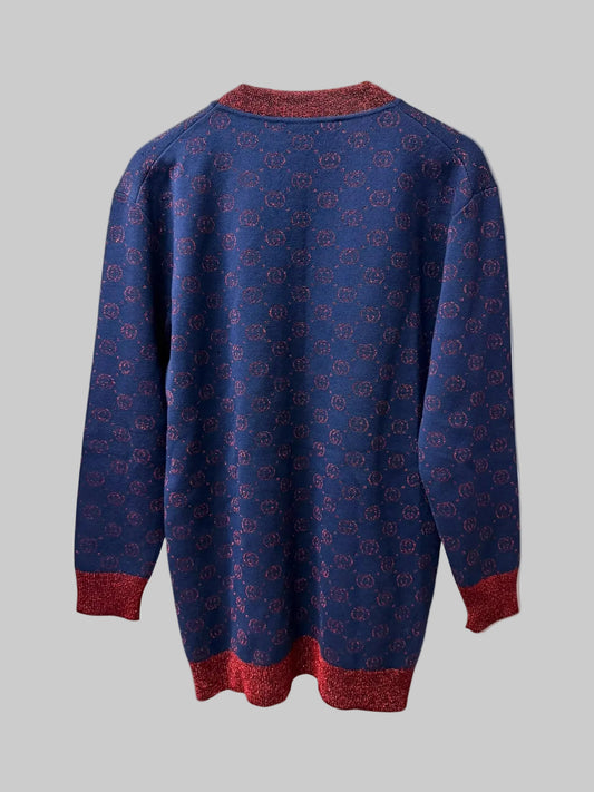 Gucci GG Interlocking Logo Lurex Cardigan
