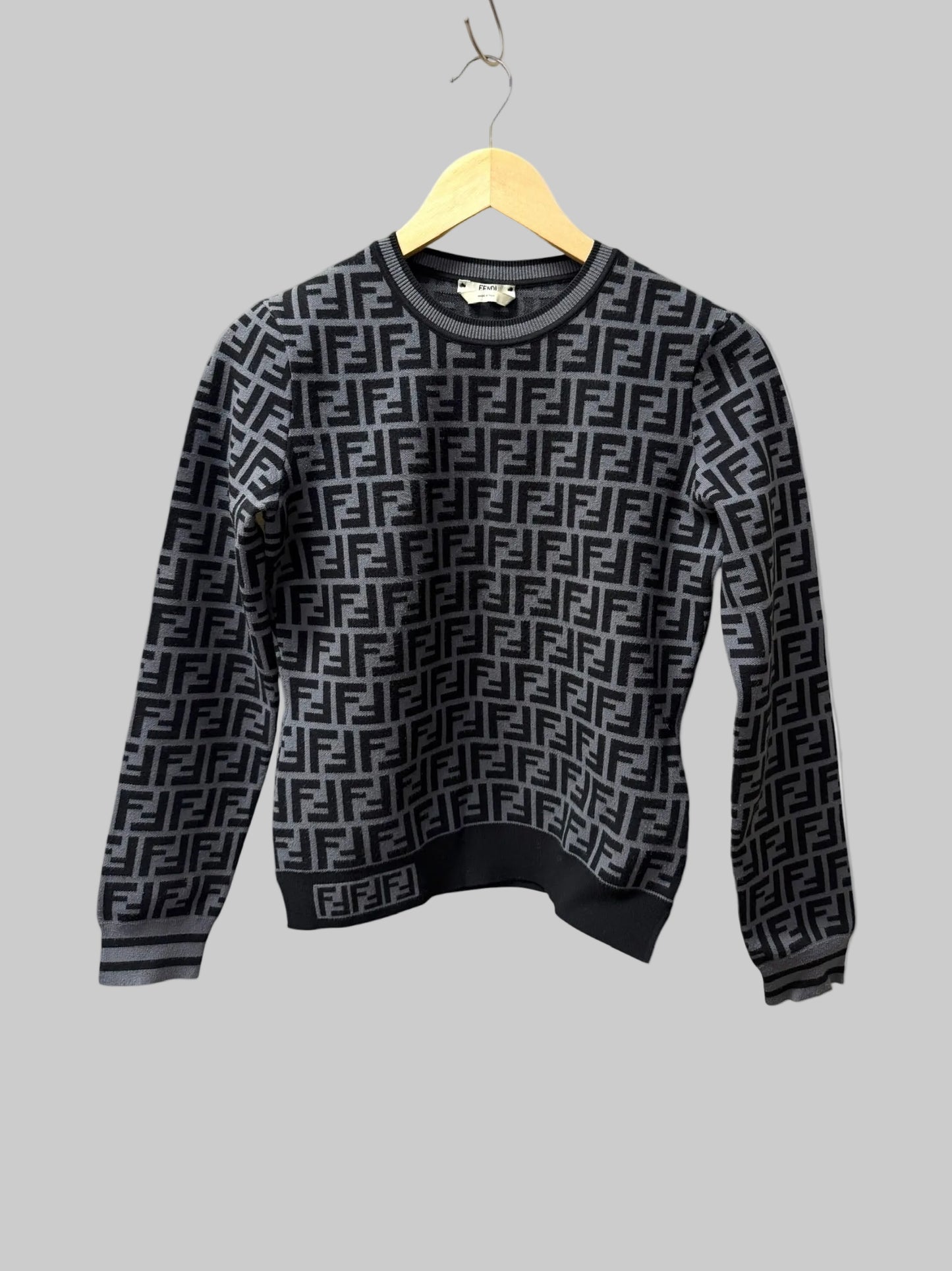 Fendi FF Zucca Monogram Knit Sweater