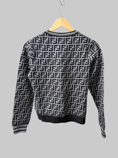 Fendi FF Zucca Monogram Knit Sweater