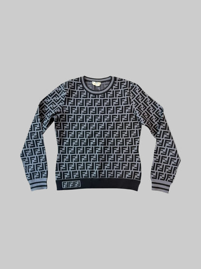 Fendi FF Zucca Monogram Knit Sweater