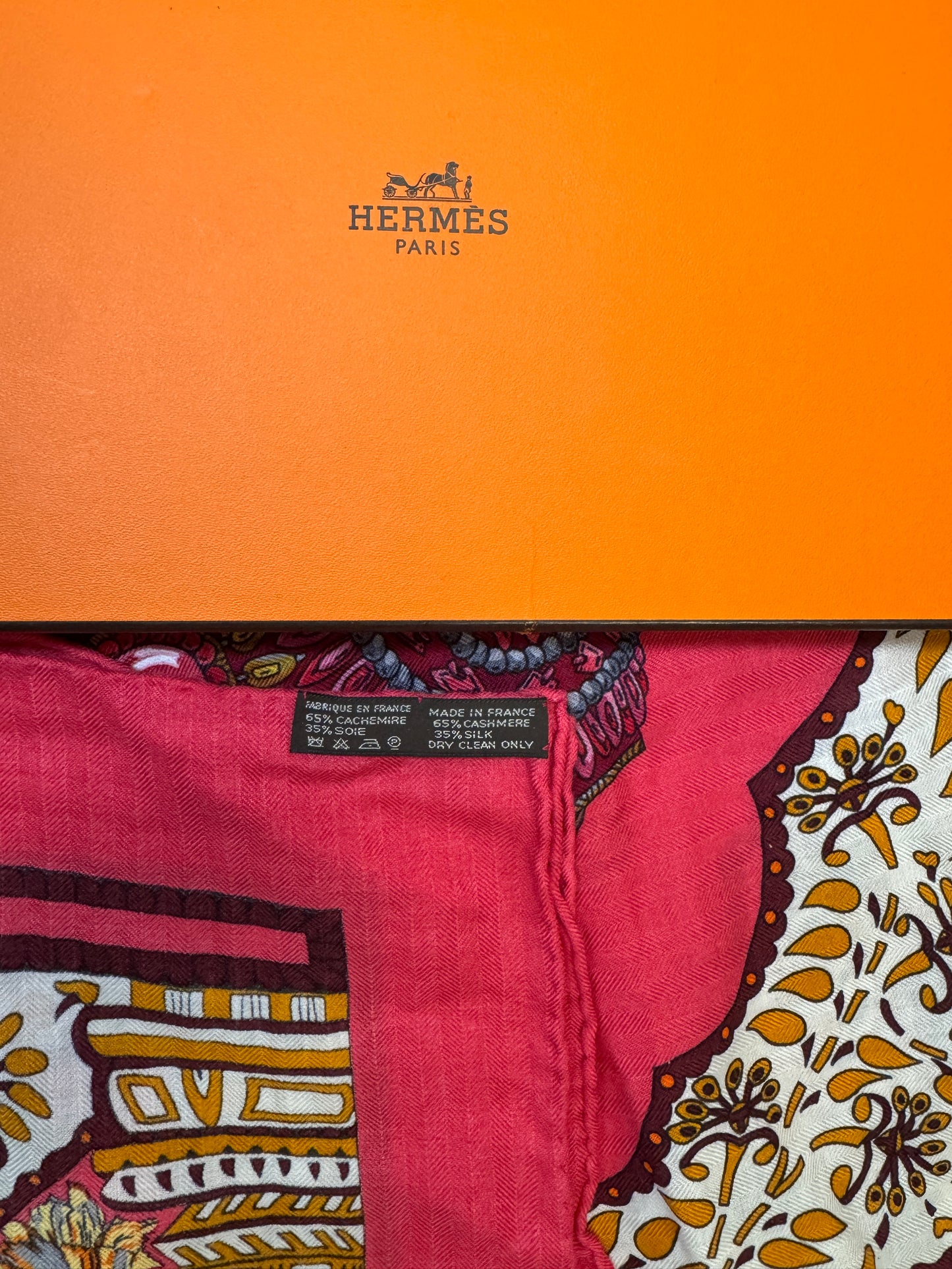 Hermès "La Danse du Cheval Marwari" Silk Scarf
