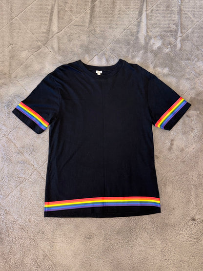 Loewe Relaxed Rainbow Logo T-Shirt in Black
