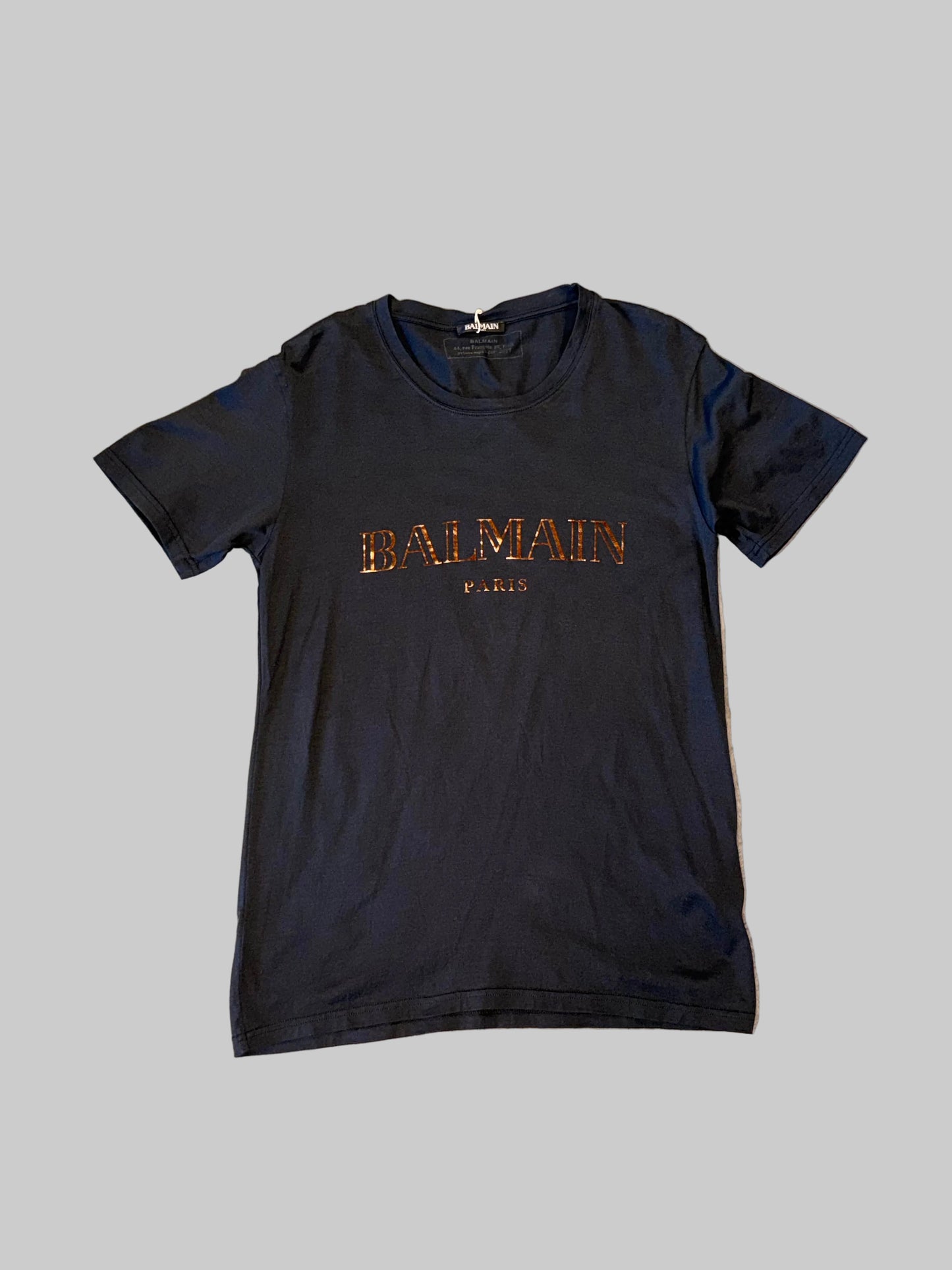 Balmain Paris Logo Black T-Shirt