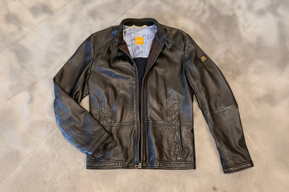 Hugo Boss Leather Jacket (BOSS Orange)