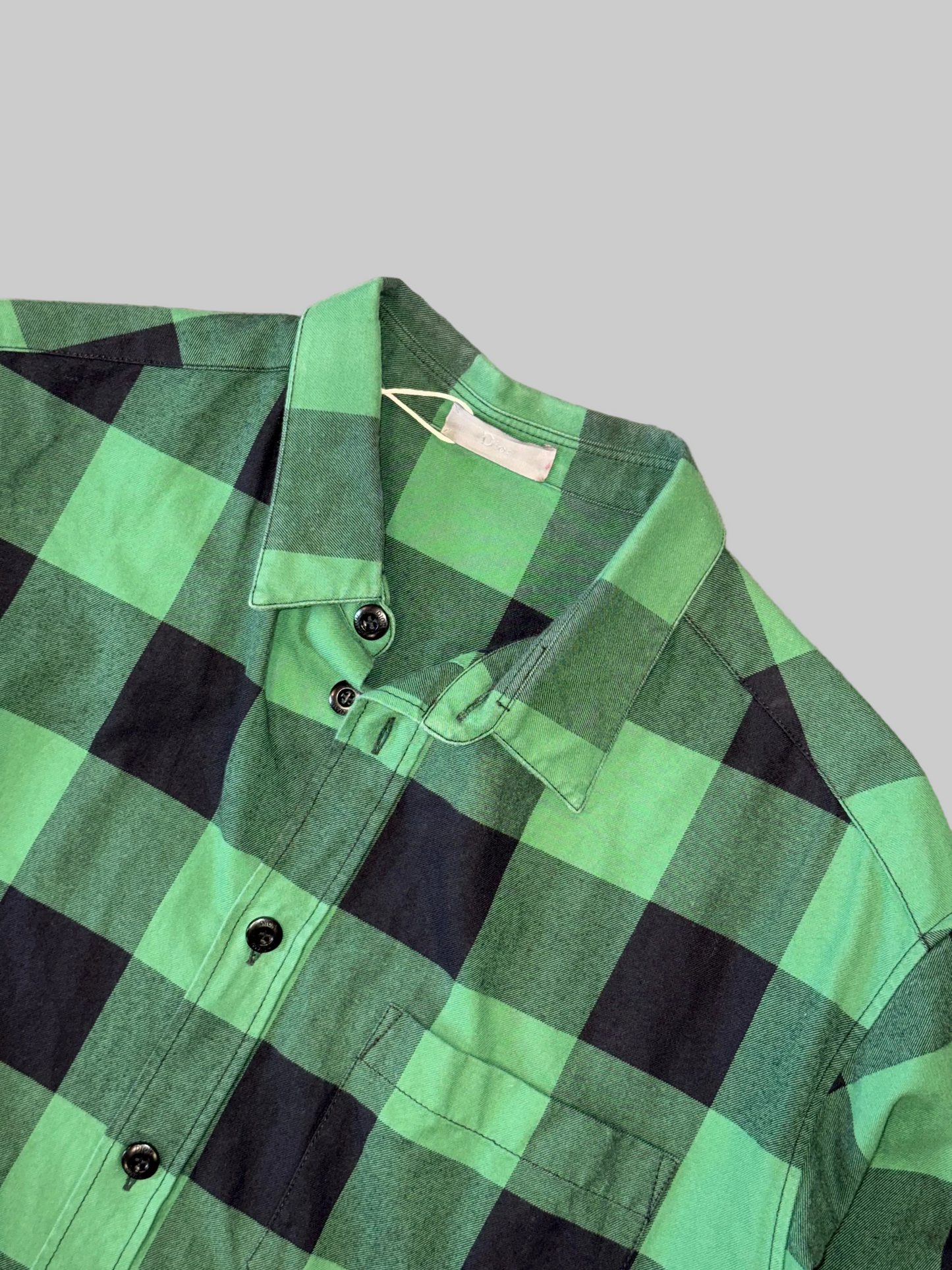 Dior Homme Green Flannel Shirt
