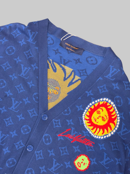Louis Vuitton x Yayoi Kusama Monogram Faces knitted cardigan
