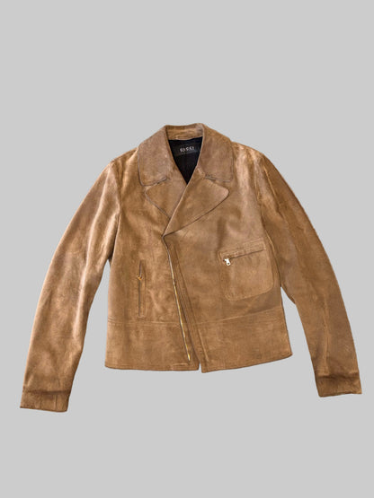 Gucci Suede Leather Moto Jacket